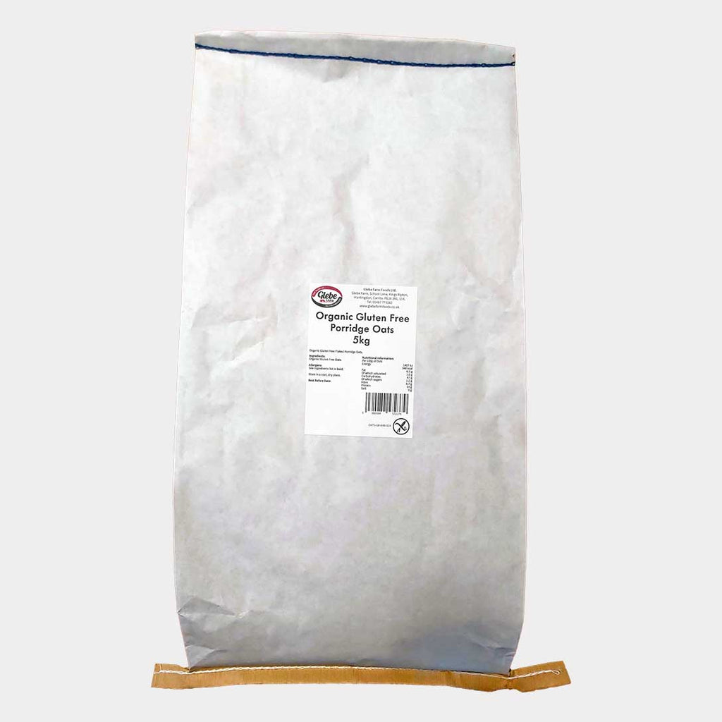 GLEBE FARM ØKOLOGISK GLUTENFRI GRØD HAVRE 5KG